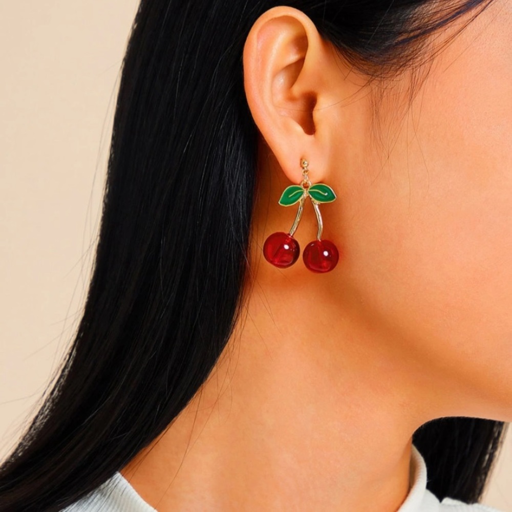 Cute Cherry Drop Earrings JUST IN